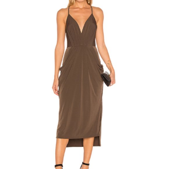 BCBGeneration Brown Midi Dress - Picture 2 of 6